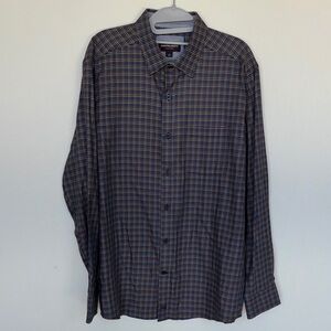 Johnston & Murphy Multicolor Checkered Button-Down Shirt